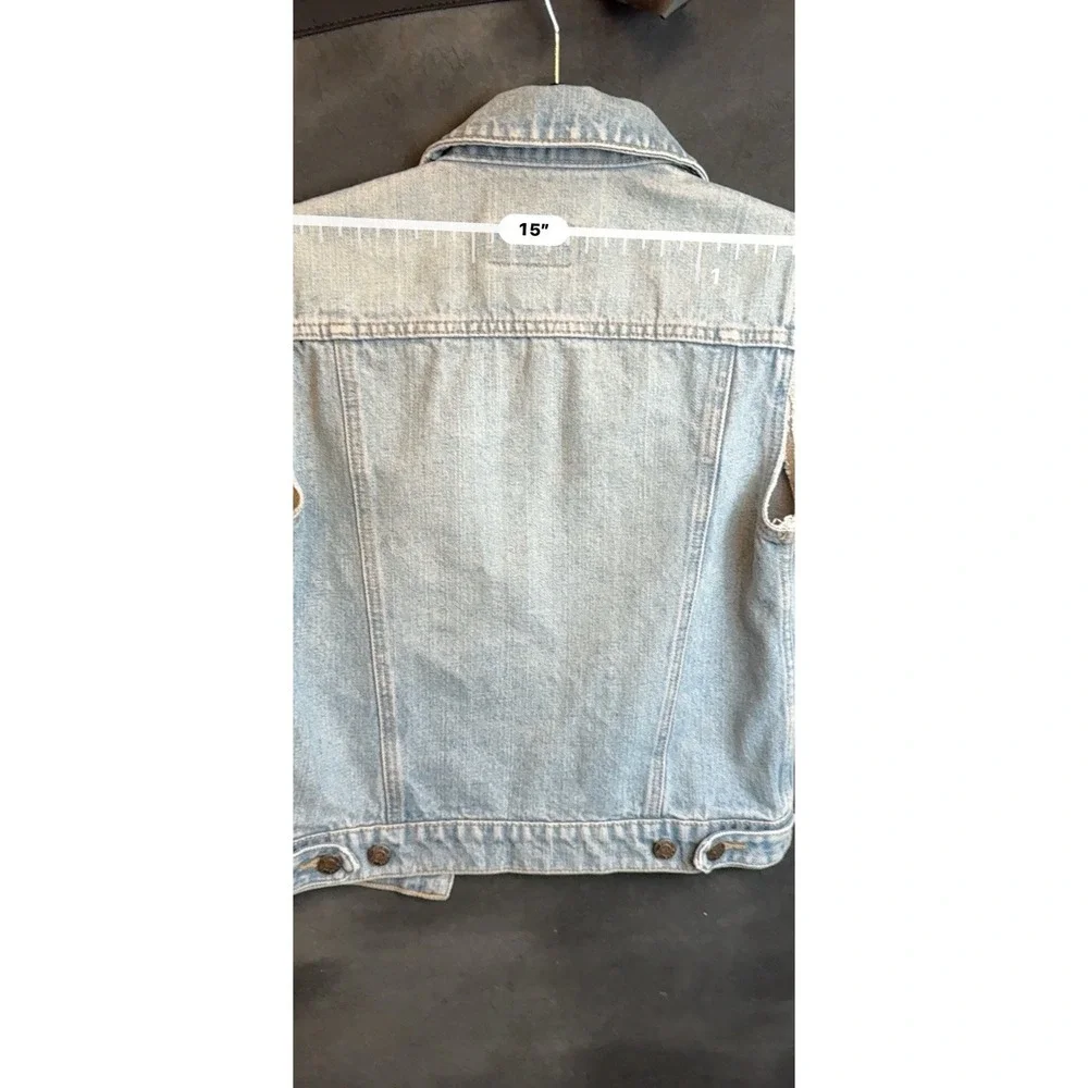 POLO JEANS CO. RALPH LAUREN Jean Vest Size Small‎ - Picture 7 of 8